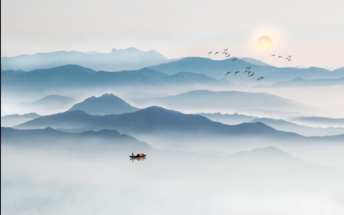 山水风景画 山水风景画高清图片实景