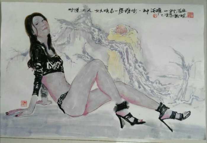 人体国画太美了 人体国画太美了图片